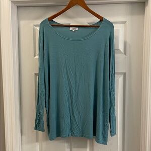 Piko 1988 Teal Long Sleeve Top